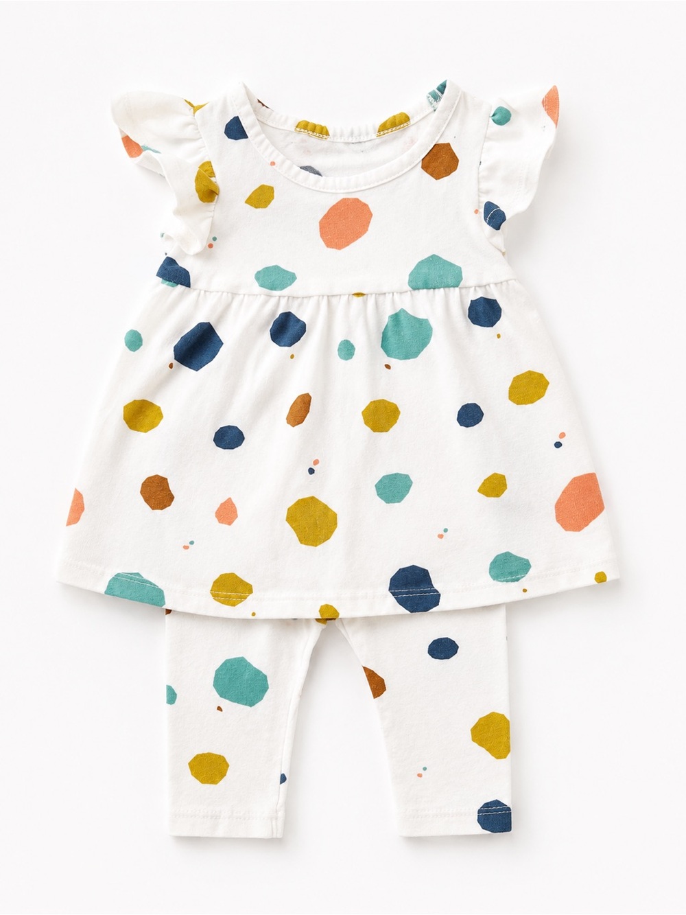 Okie Dokie - 2 Piece Set w/ Colorful Dots (Cotton) - NB